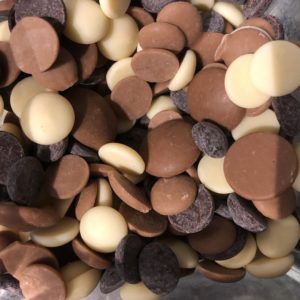 Smelt chocolade, melk chocolade