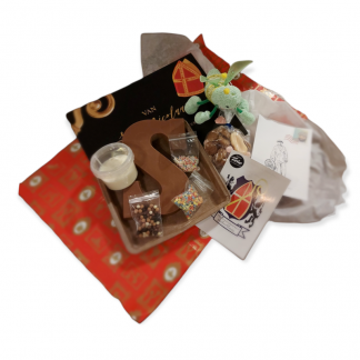 Letter versier box, pure chocolade