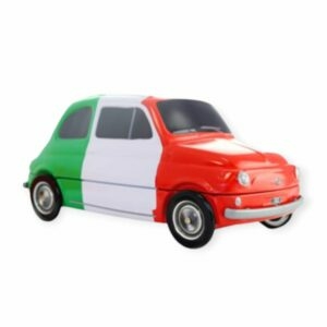 Fiat500 koekblik Italiaanse vlag